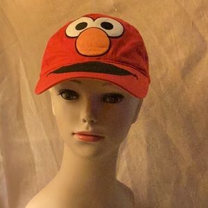 Sesame Street Elmo SeaWorld youth Red Baseball Cap Embroidered Adjustable
